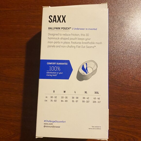 Saxx ULTRA 2 pack Boxer Briefs Ultimate Comfort Black & Piece Love - Picture 3 of 3